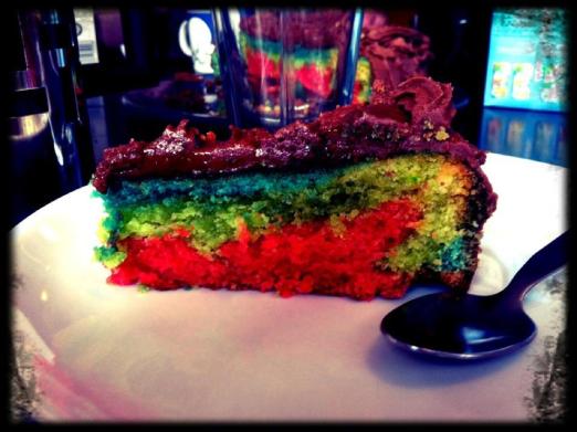 Regnboga súkkulaðikaka