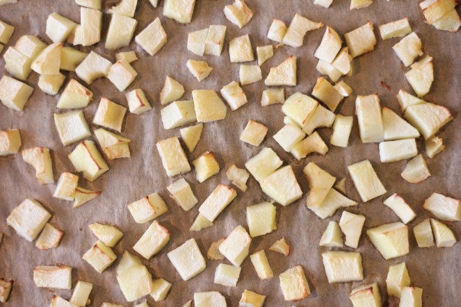 Eplin eftir að þau koma úr "steikingu" 