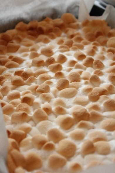 Brownies með sykurpúðum og súkkulaði-ricekrispies