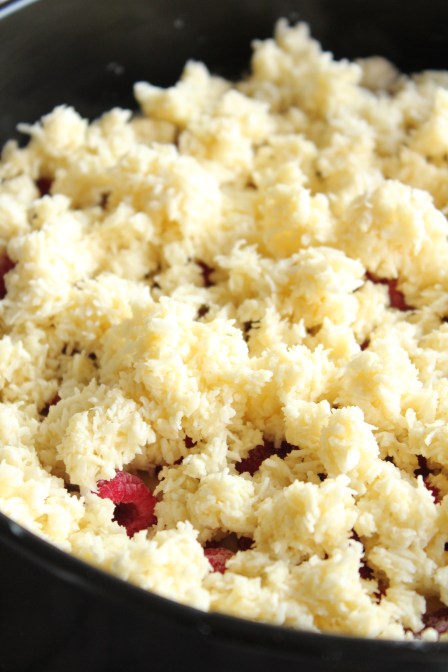 Hindberjakaka með kókos