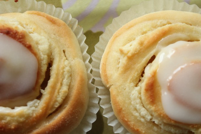 Sítrónu- og marsípansnúðar