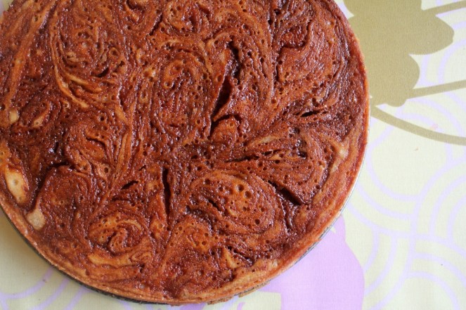 Bananakaramellukaka með karamellusmjörkremi